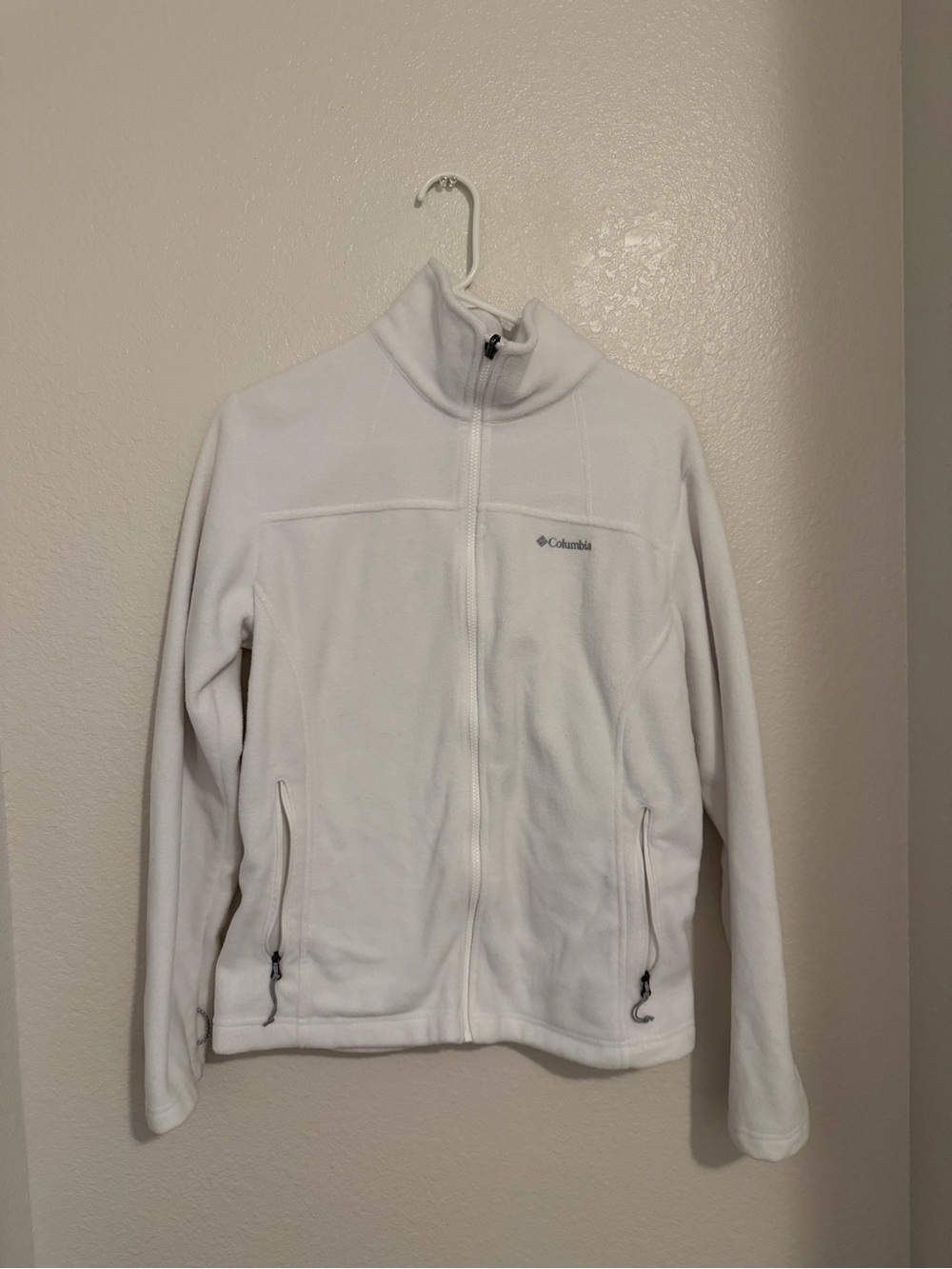Columbia White Women’s Full-Zip Fleece Jacket